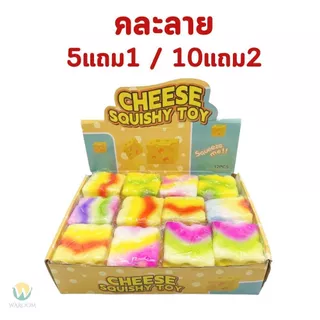 สกุชชี่แบบสุ่ม คละลาย 5แถม1 / 10แถม2 นุ่มเด้ง บีบเพลิน ซาลาเปาตัวฮิต / บัตเตอร์ผลไม้ / ชีสสายรุ้ง ไซส์ S/M