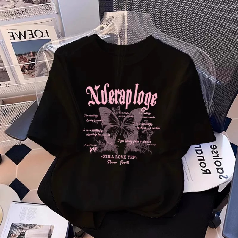 COD เสื้อยืดเด็กผู้หญิง 24H ship แฟชั่นเกาหลีสำหรับเด็กผู้หญิง korean style แขนสั้นผ้าระบายอากาศ ชุดพ่อแม่ลูก100-XXL