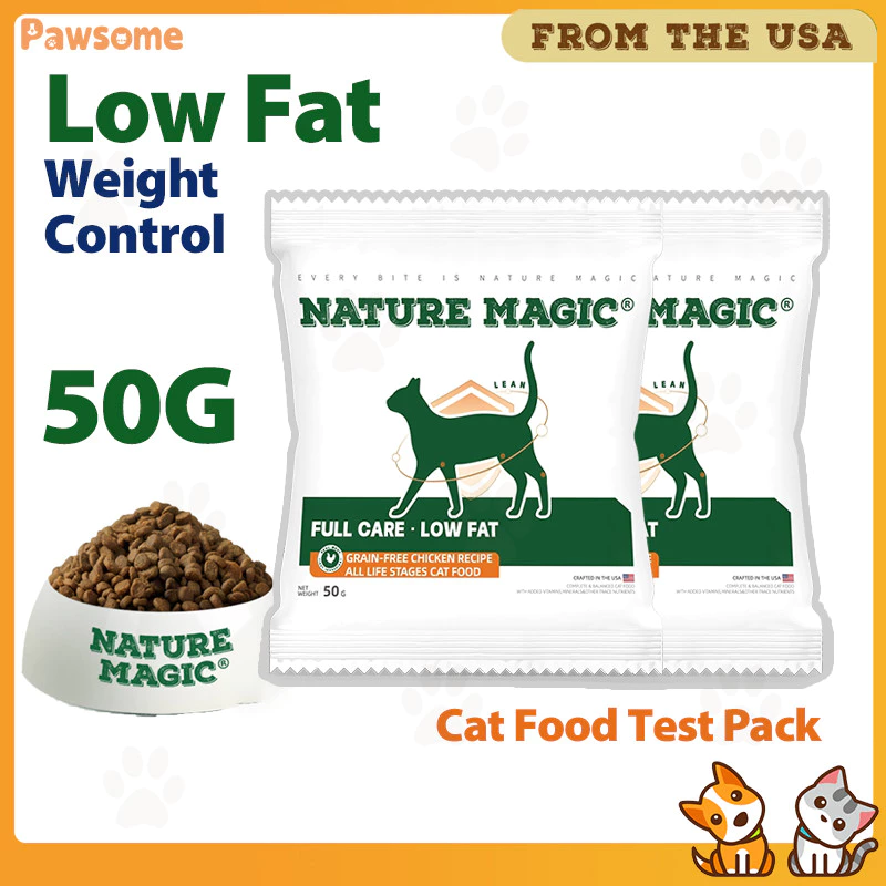 NatureMagic Cat อาหารแห้งไขมันต่ําควบคุมน้ําหนัก Grain-Free Chicken Cat อาหารแห้ง Joint Care Gut Health 2.27กก.