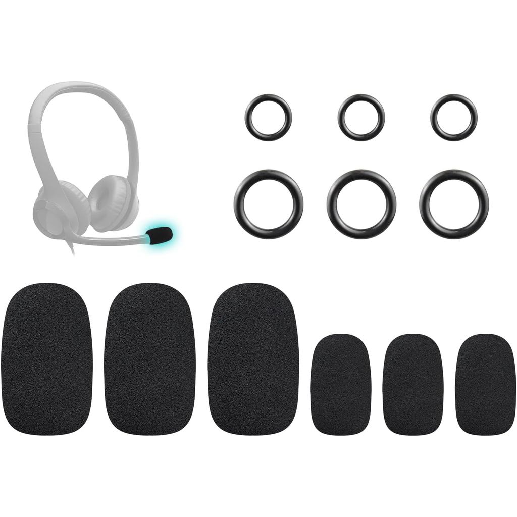 SOULWIT ฝาครอบไมค์สําหรับ Logitech H390/G432/G733, G/H/G Pro/Zone Series หูฟัง, ป้องกันโฟมฝาครอบ Pop