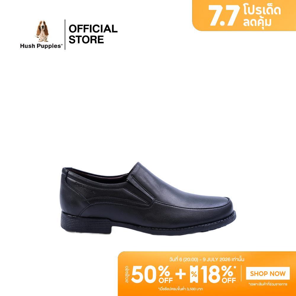 Hush Puppies รองเท้าผู้ชาย รุ่น  HP 8HDFPP335A - สีดำ (รองเท้าทางการหนังสังเคราะห์ แบบสวม)