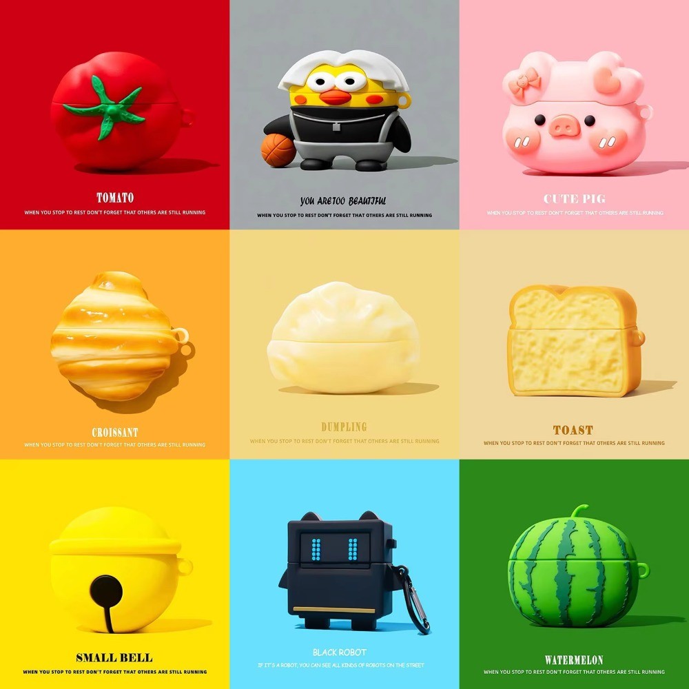 3D การ์ตูนสําหรับ Xiaomi Redmi Buds 8 Lite หูฟังไร้สายซิลิโคนอ่อนนุ่มฝาครอบป้องกันสําหรับ Xiaomi Redmi Buds 6 Lite หูฟังไร้สายกันกระแทกพร้อมตะขอ