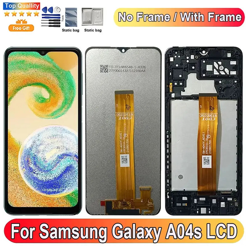 6.5 สําหรับ Samsung Galaxy A04s จอแสดงผล LCD หน้าจอสัมผัส Digitizer อะไหล่สําหรับ Samsung Galaxy A04