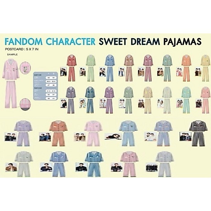 ชุดนอน sweet dream pajamas GMMTV Tomafox Jaidee Lunar POLCASAN babii Lookkhunnoo Any  Nongnooong Do
