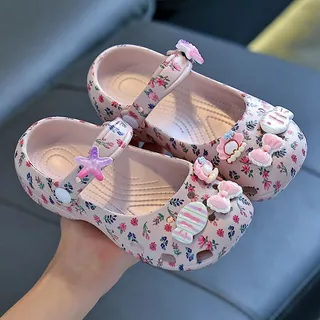Girl Beach Sandals Fashion Stundent Summer Lightweight Classic Ballet Clog Size 24-35