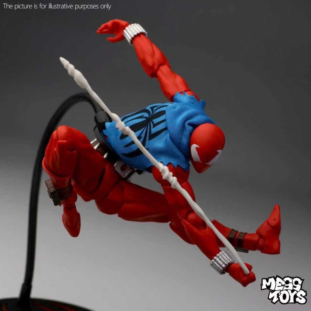 Orangutan Spider-Man Orangutan Hero Blue Cloth Clothes Battle Clothes Joint Movable Figure Model