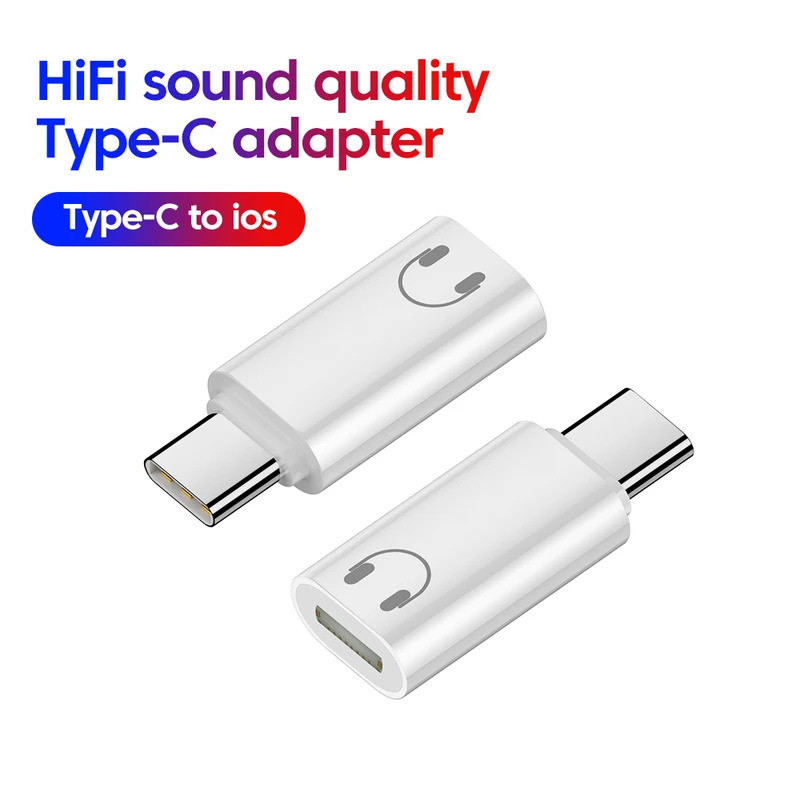 ประเภท C ไปยัง Light-ning หูฟังอะแดปเตอร์สำหรับเสียงโทร IOS หัวหญิง USB C ตัวแปลงผู้ช่วยเสียงเหมาะสำหรับ iPhone 17 16 15 iPad แล็ปท็อป