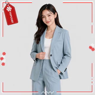สูทเบลเซอร์ผู้หญิง 2 กระดุม สีเทาเข้ม เทาอ่อน แดงสด แดงไวน์ น้ำเงิน ฟ้า