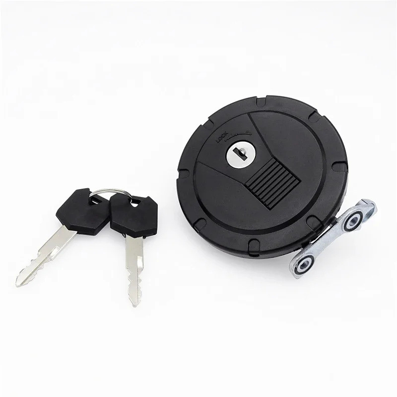CC Motorcycle Fuel Gas Tank Lock Cap With 2 Keys For Kawasaki KL110 KL250G KL250H KLR250 KL650 Tenga