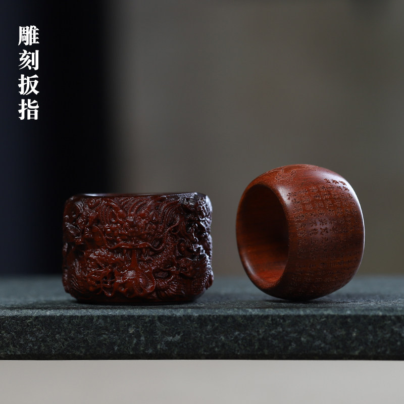 ไม้จันทน์แดงแกะสลัก Kowloon ไม้จับชิ้นไม้ Rosewood แกะสลัก Kowloon Wigan Dragon Handle ชิ้น Rosewood
