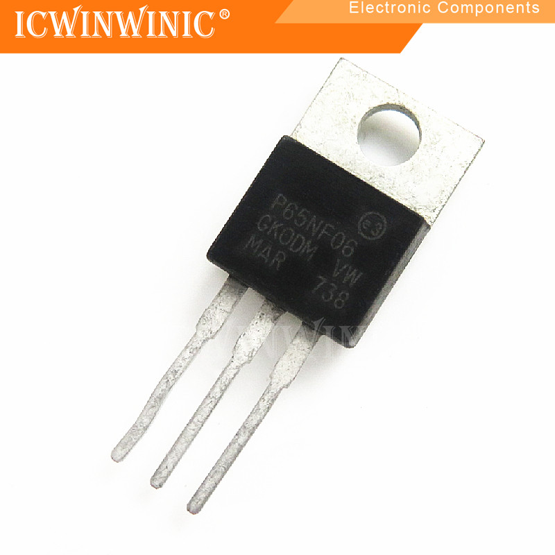 5 ชิ้น STP65NF06 P65NF06 TO-220 ส่วนประกอบอิเล็กทรอนิกส์