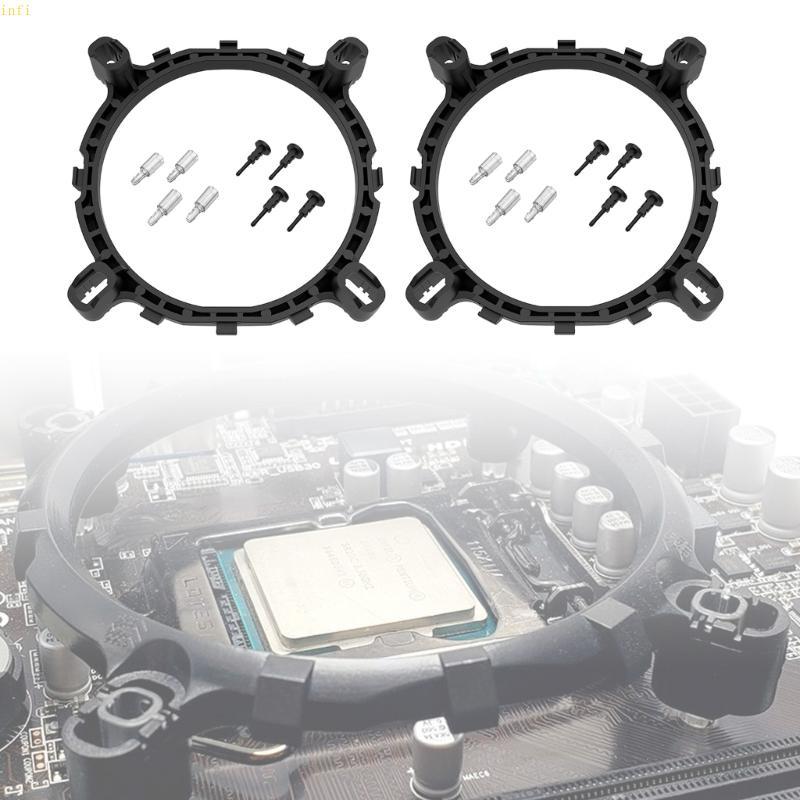 Infi CPU Cooler พัดลมวงเล็บฮีทซิงค์ฐานสําหรับ Intel12th LGA1366 LGA1700 LGA1200 1200 CPU เมนบอร์ดพัด
