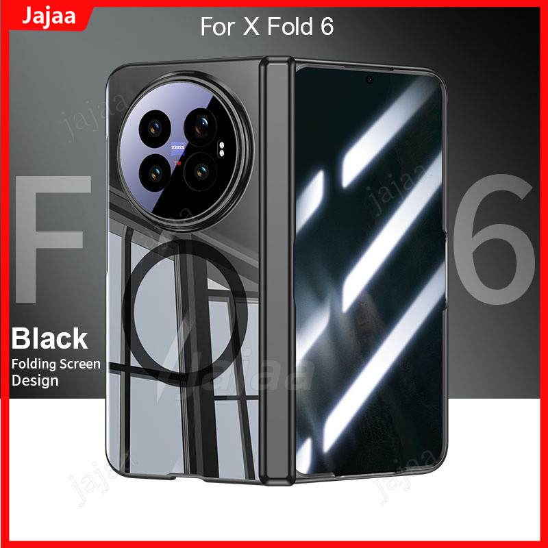 เคสโทรศัพท์สําหรับ VIVO X Fold6 พับ 6 FOLD6 5G Electroplating Magnetic Spring บานพับฝาครอบป้องกันพร้