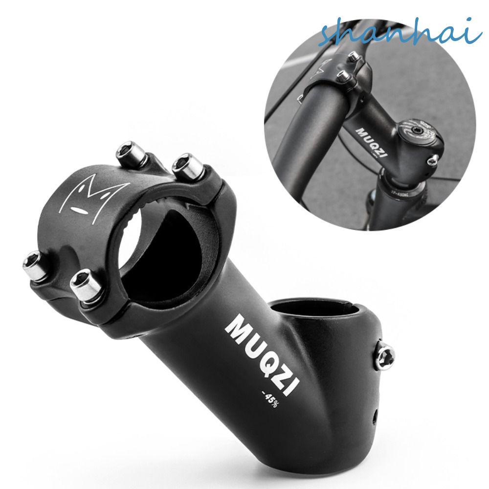 SHANHAI 45 องศาจักรยาน Stem, อลูมิเนียม 31.8 มม.ส้อม MTB Riser Stem, อุปกรณ์เสริม 65 มม.28.6 ความสูงเพิ่มกันน้ํา Handlebar Stem พับจักรยานเสือภูเขาจักรยาน
