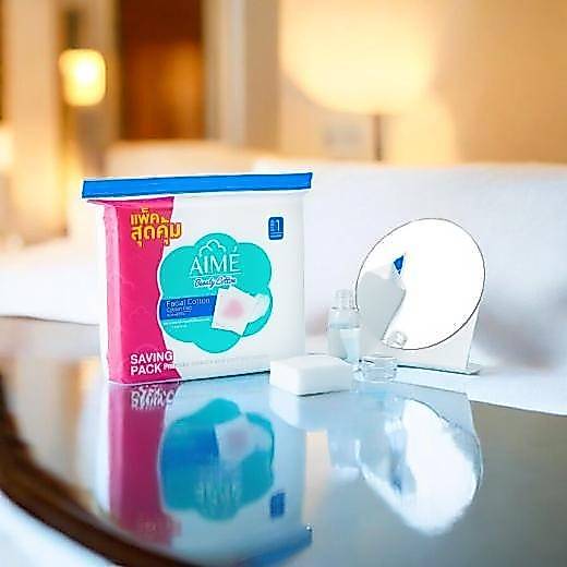 Aime Premium Facial Cotton 130g Saving Pack รูปที่ 2