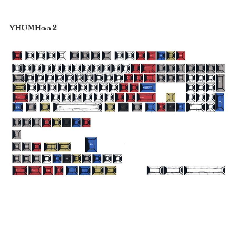 [yhumh002]PBT การ์ตูนสไตล์ Keycaps PBT Keycaps Keycaps สําหรับCherry MX Switches Cherry Profile Keyc