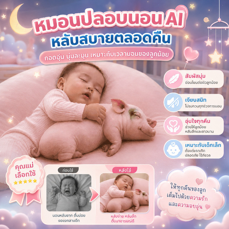 สินค้าขายดี ตุ๊กตาหมอนข้างหมู AI ตุ๊กตาหมูนอนกอด ตุ๊กตาหมู ตุ๊กตาเหมือนจริง หมอนตุ๊กตาหมูจําลอง ตุ๊กตานุ่มนิ่มขนาดใหญ่ ตุ๊กตาหมูผ้ากำมะหยี่สำหรับนอนกอด หมอนตุ๊กตานุ่ม ของเล่นสําหรับเด็ก ตุ๊กตา ของเล่นตุ๊กตา ของขวัญวันเกิด