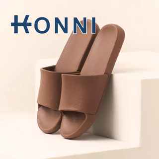 KONNI รองเท้าแตะ กันลื่น น้ำหนักเบา รองเท้าแบบสวม รองเท้าใส่ในบ้าน ห้องน้ำ สีทึบเรียบง่าย นุ่มสบาย ผู้ชาย ผู้หญิง