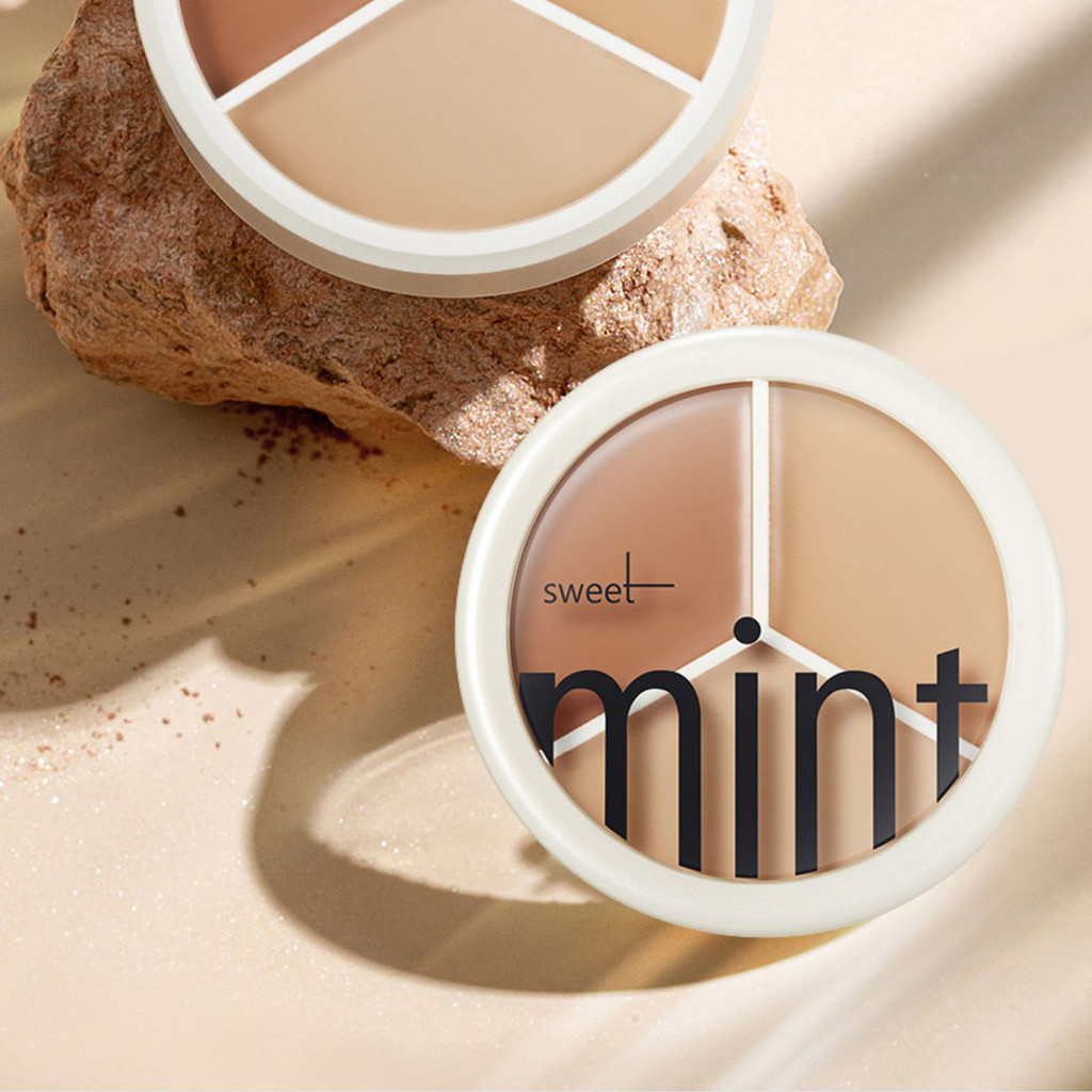คอนซีลเลอร์ Sweet mint Tricolor คอนซีลเลอร์ติดทนนานปกปิดความหมองคล้ํา