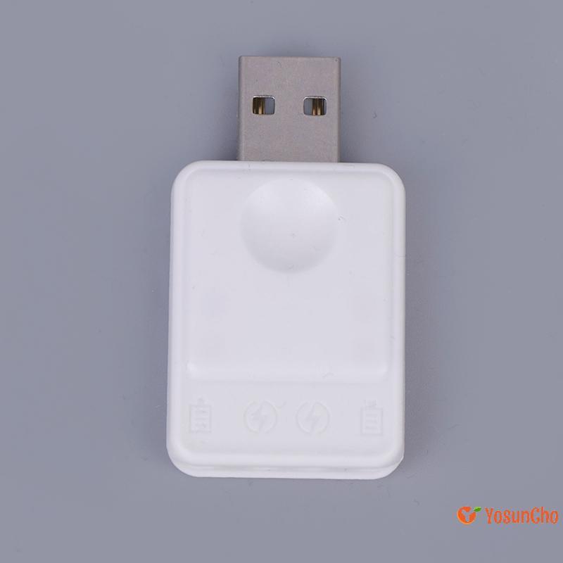 YosunCho] CR425 เครื่องชาร์จแบตเตอรี่ไฟฟ้าตกปลาลอยชาร์จ CR425 แบตเตอรี่เครื่องชาร์จ USB 2 รูอะแดปเตอ