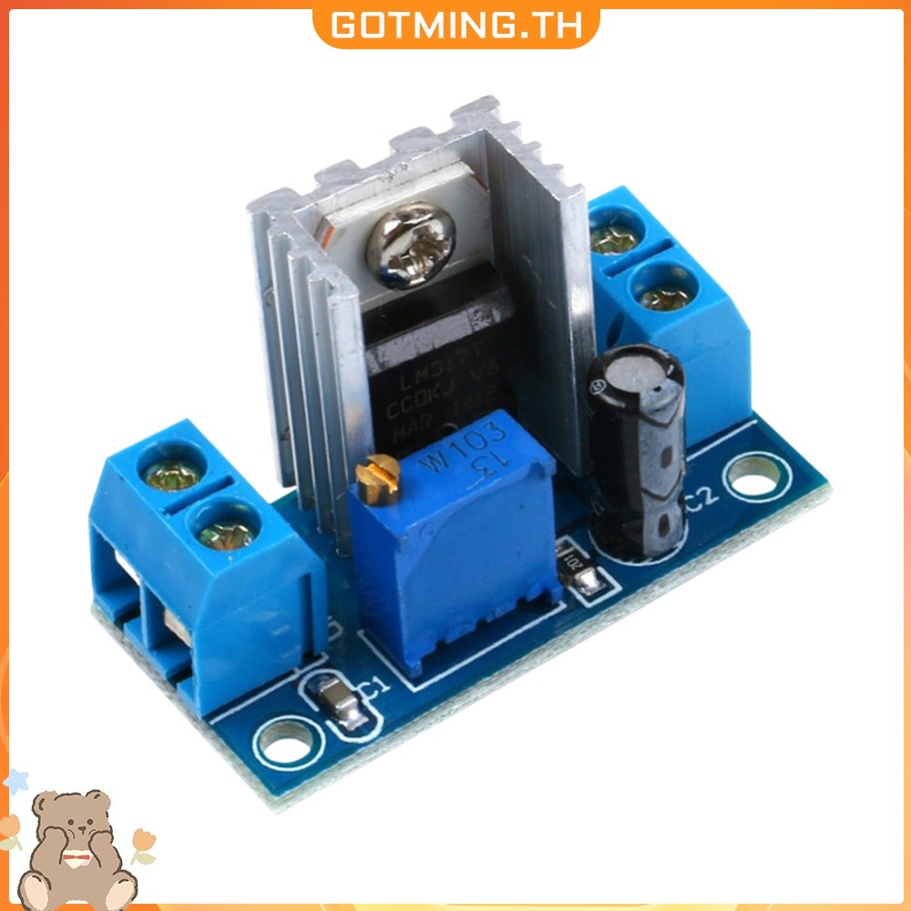❥ก็อตมิง❤In Stock LM317 DC-DC Converter Buck ขั้นตอนลงแหล่งจ่ายไฟเสถียรอินพุต 4.5V-40V เอาต์พุต 1.2-