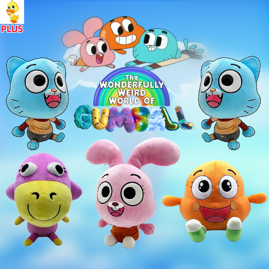 PLUS The Amazing World of Gumball Plushie ตุ๊กตาน่ารัก Gumball Darwin Anais Daisy Donkey ตุ๊กตาของเล