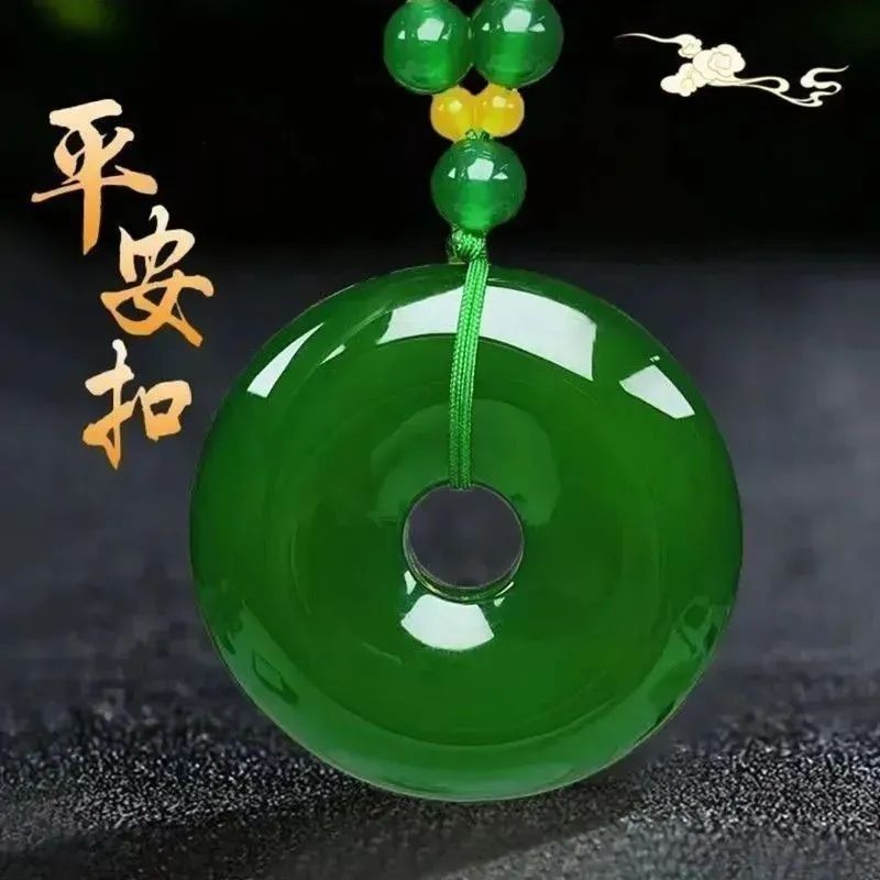 Shop King Dai Buckle Self-สร้อยคอ Safe Straight Treasure Green Only Town 19.9 E8D5