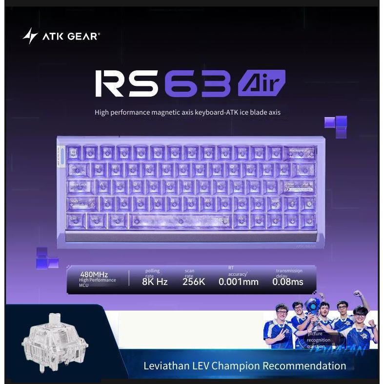 ATK GEAR RS63 Air Magnetic Switch 0.001RT Gaming Mechanical Keyboard