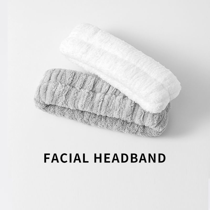 Simple Face Wash Hair Band Face Wash Hair Band Temperament Wash Anti-Flow Anti-Moisture Hair Band ทา