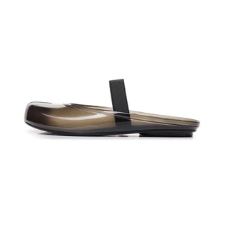 AYUER รองเท้าแตะคริสตัลแยกนิ้วเท้า Flip Flops Single Strand Horse Shoe Headed Jelly Sandals