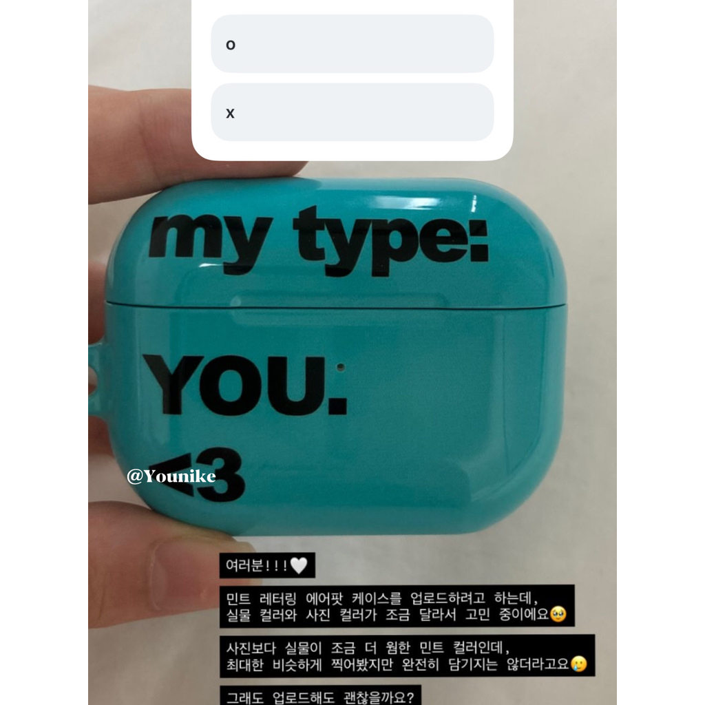 I Love ประเภทคือคุณ ~ ข้อความคู่สไตล์เกาหลีสไตล์ ins เหมาะสําหรับ airpods4 เคสป้องกัน airpodspro2 เคสหูฟัง Apple airpods3/2 กันกระแทก pro3 เคสป้องกัน