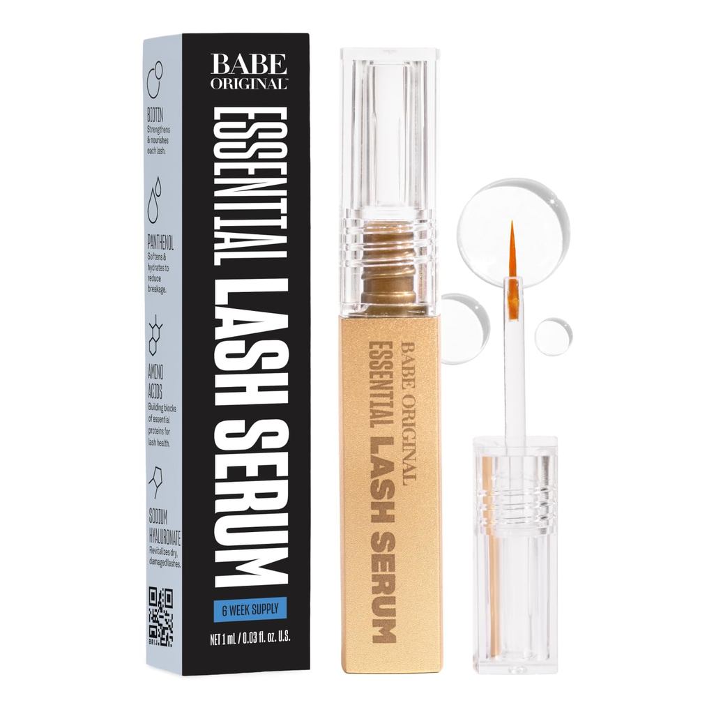 Babe Original Lash Serum - Fuller & Longer Looking Eyelashes, Advanced Enhancing Treatment สําหรับ Lashes, Extensions & Eyebrows, Vegan & Cruelty-Free TGKD