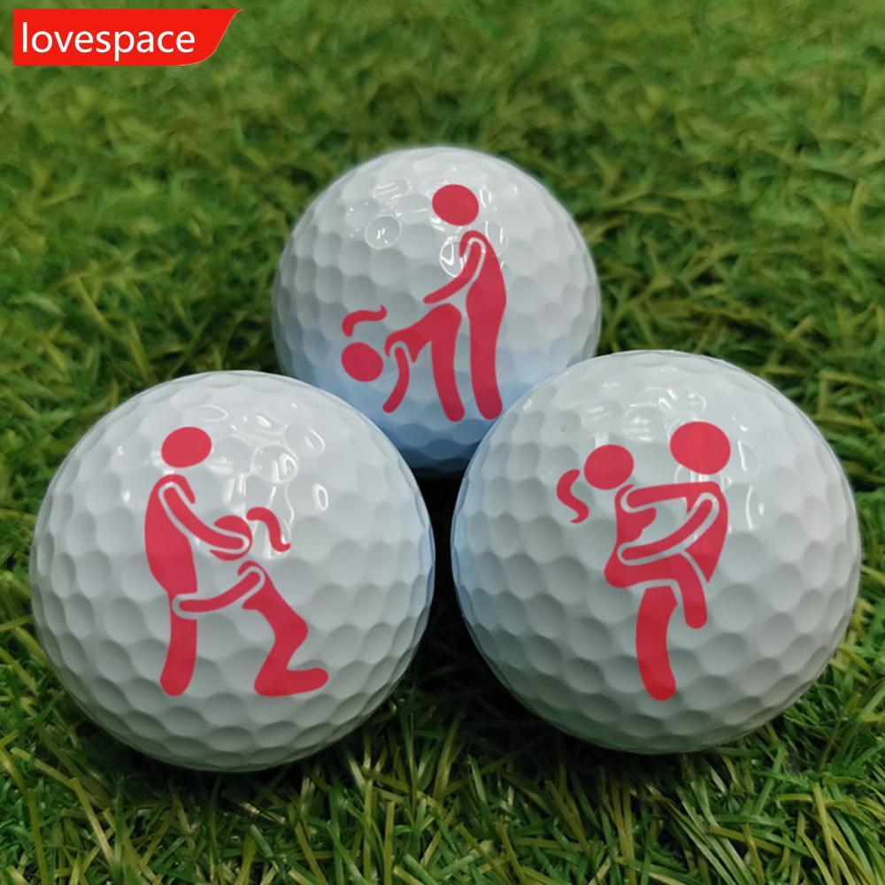 LOVESPACE 1PC ผู้ใหญ่อารมณ์ขันสัญญาณ Golf Ball Marker Alignment เครื่องมือรุ่น Ball Line Liner Marke