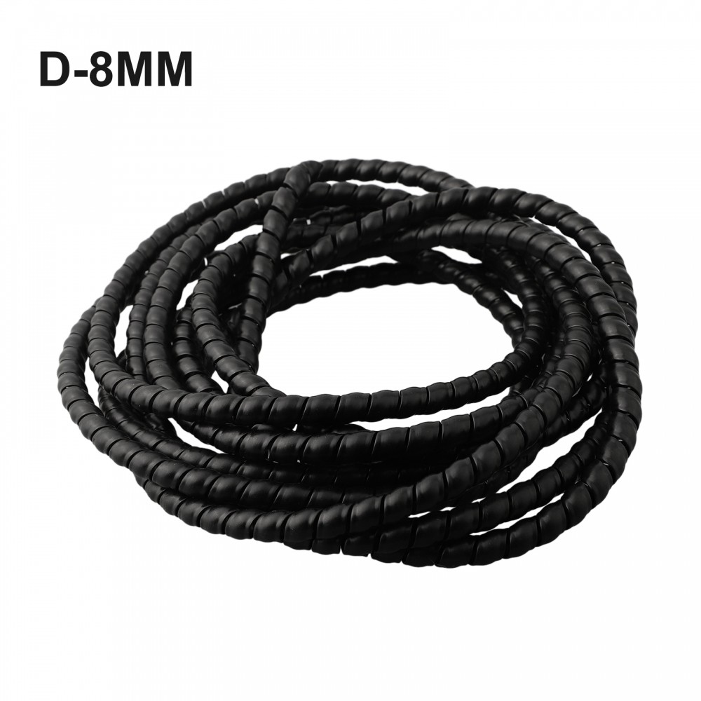 【BIG SALE】Durable Black Hydraulic Hose Sleeve for Messy Trail Cables 5m D81012mm-HAPY