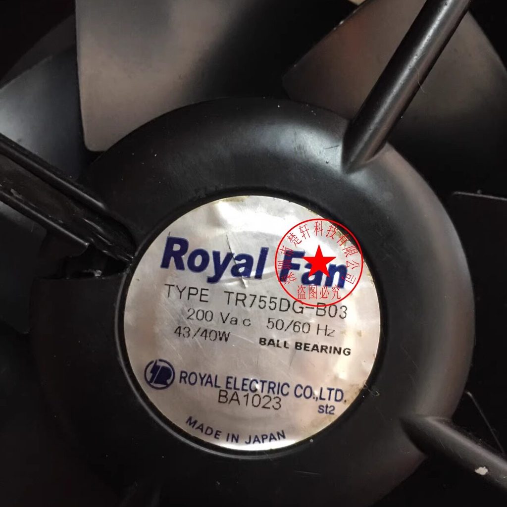 [พัดลมระบายความร้อนพร้อมสต็อก] TYPETR755DG-B03 TR755DG-B43 TRHS455C-21 พัดลมนําเข้า ROYAL ของแท้จากญ