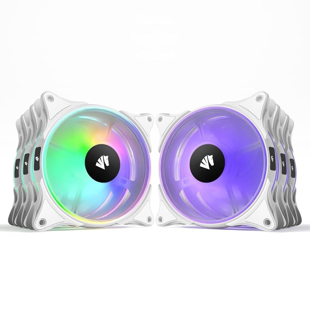AsiaHorse FS-9002 Pro 120 มม.RGB Case Fan, 26 LED ARGB และ Double LED Lingting Loops, 800-1800rpm Pw