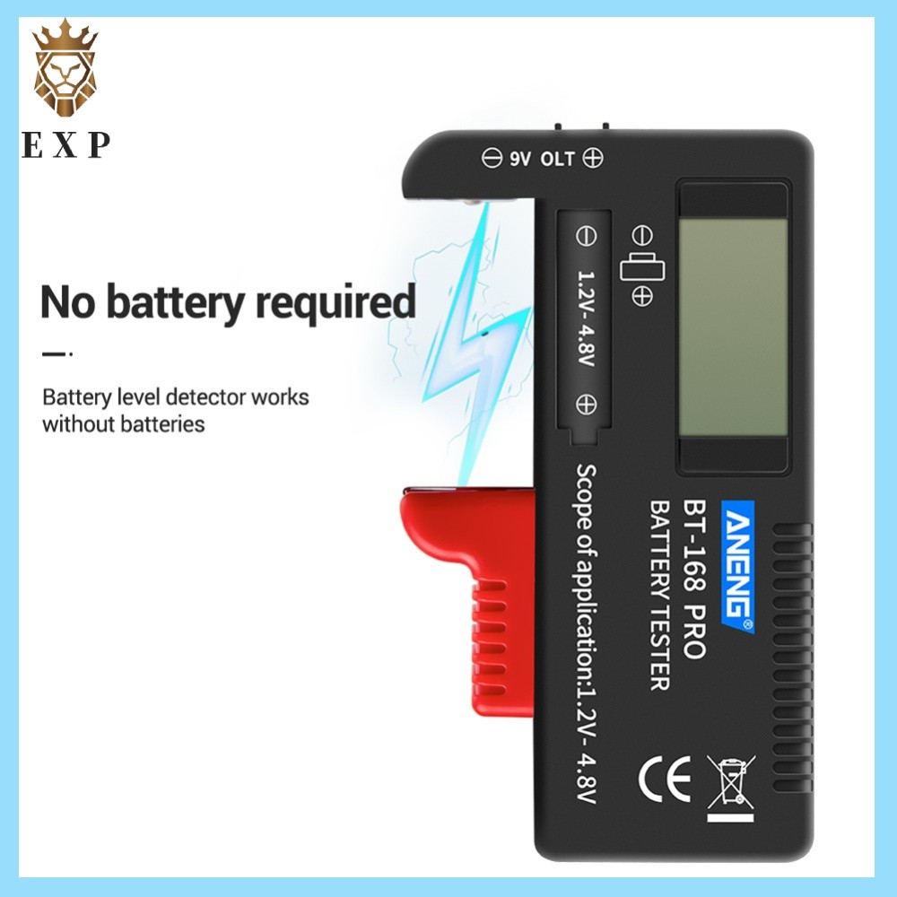 [explosion1.th] PRO Digital Display Checker ANENG BT-168 AAA AA Button Cell Universal Tester Tool fo