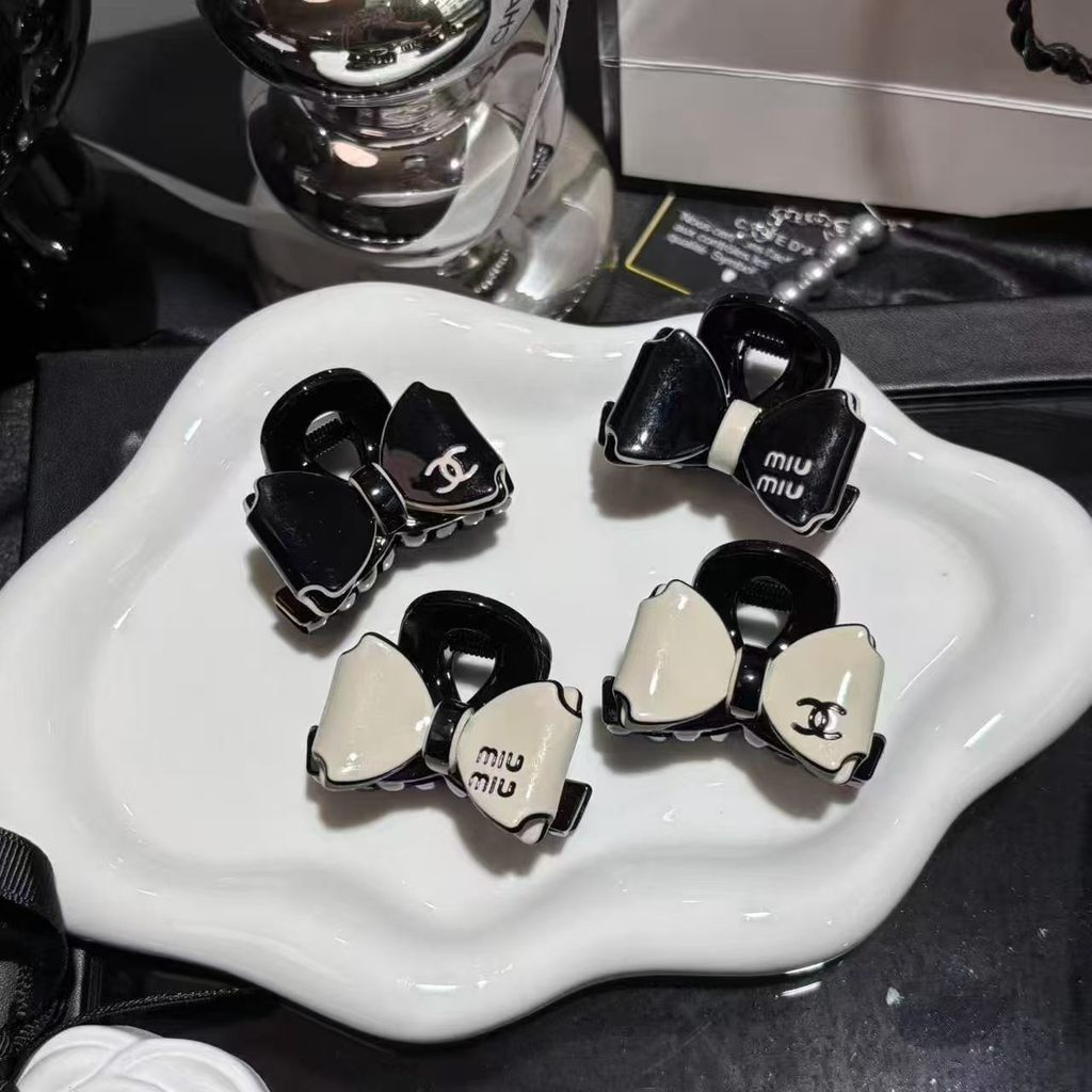 ใหม่ Acetate Bow Hairpin คลิปกรงเล็บขนาดเล็ก