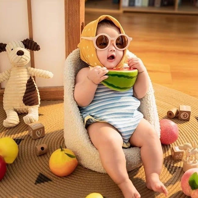 12y Children's props, studio baby photography, new vintage photography outfits, one-year-old clothin