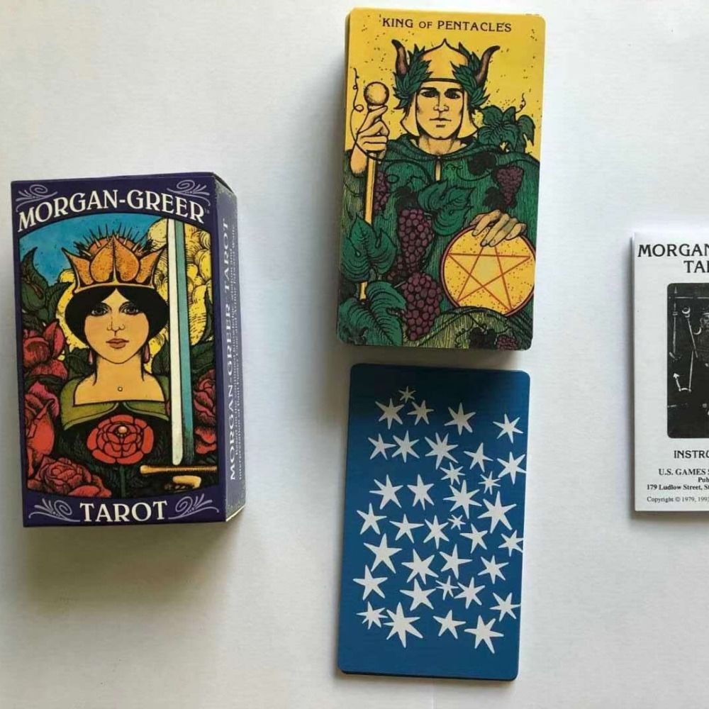 12 * 7 ซม. Morgan Greer Tarot เกมกระดานภาษาอังกฤษการ์ดเกม Morgan Greer Tarot Morgan Greer Tarot