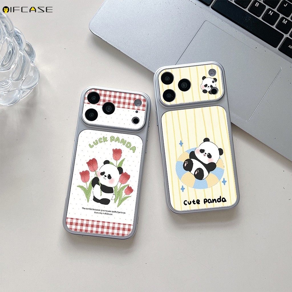 สําหรับRealme C25 C25S C25Y C21Y C20 C20A C17 C15 C12 C11 C3 C3i C1 5G 4Gเคสโทรศัพท์หนังPUน่ารักPand