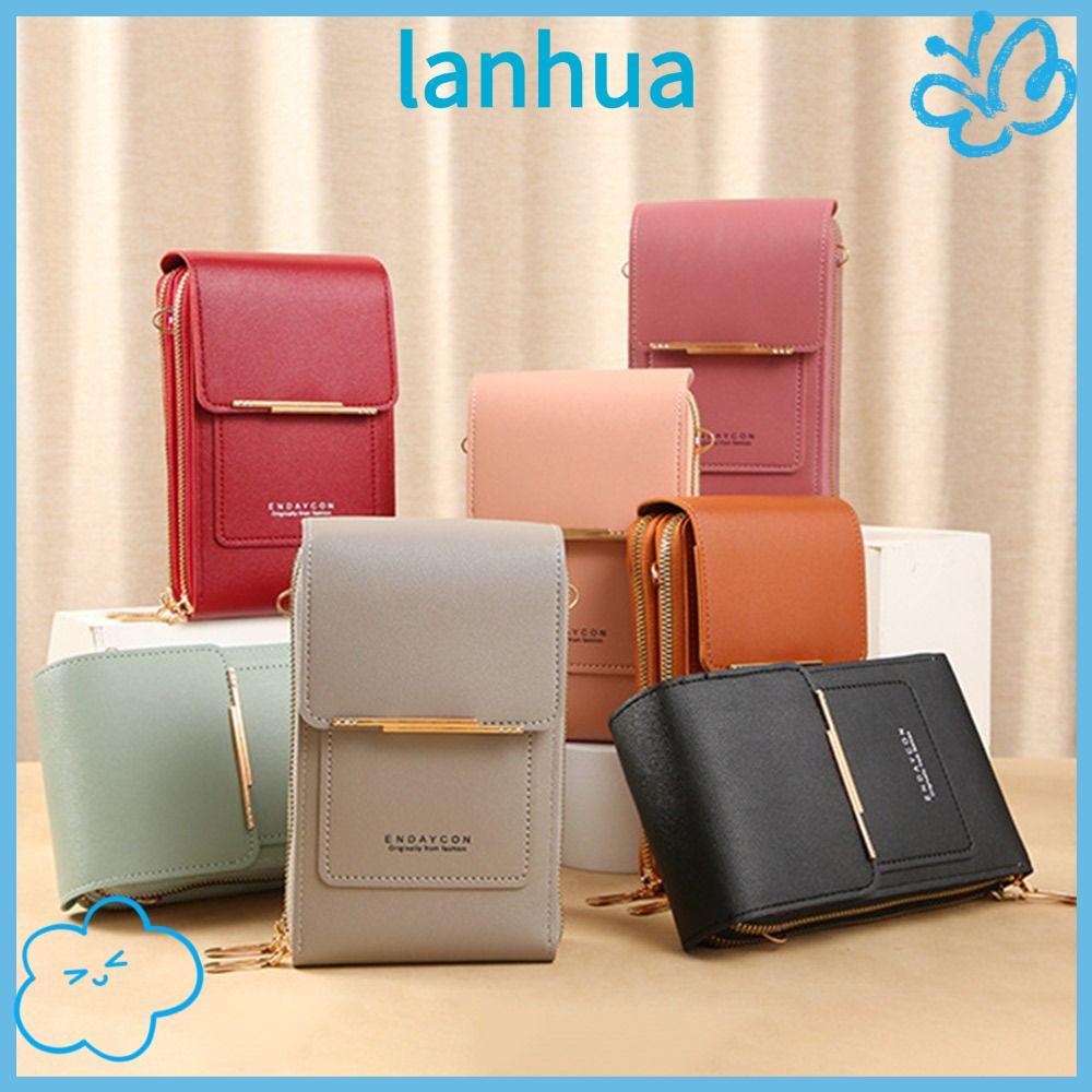 LANHUA RFID กระเป๋ากันขโมย RFID กระเป๋าสะพายข้างผู้หญิง