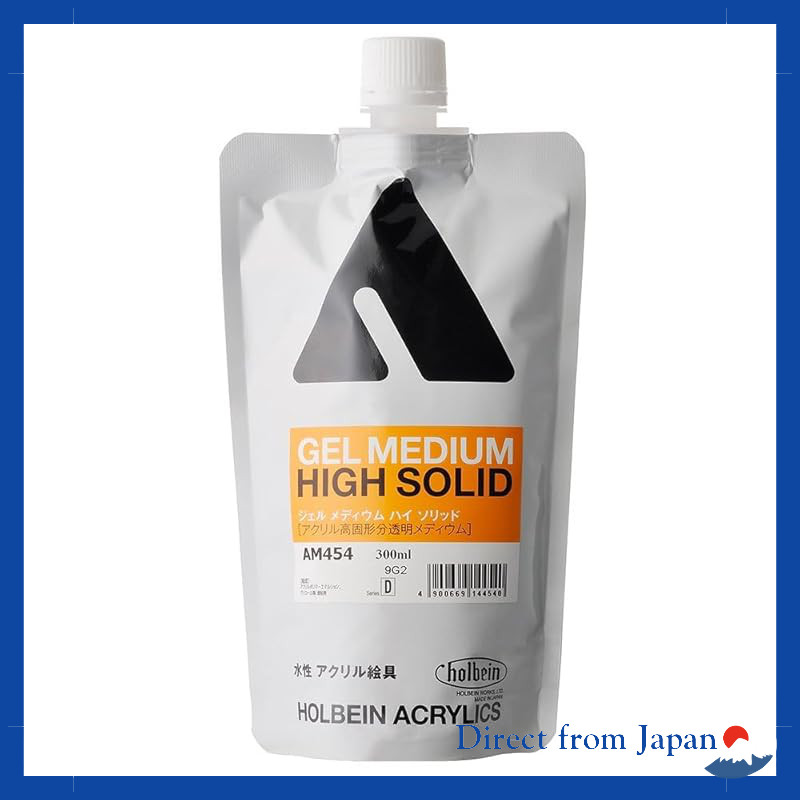 Holbein Acrylic Medium AM454 300ml Gel Medium High Solid Transparent Acrylic Medium