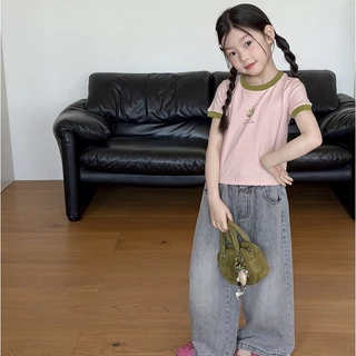 PRETTY BABY เสื้อเด็ก เสื้อยืดคอกลม เสื้อแขนสั้น ลายน้องสัตว์ (2343)