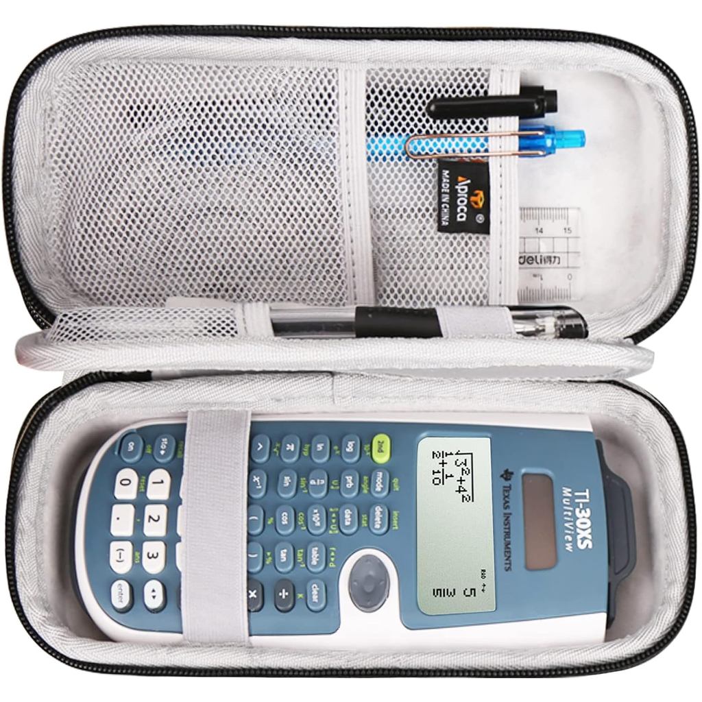 เคส Aproca เข้ากันได้กับเครื่องคิดเลขวิทยาศาสตร์ Texas Instruments TI-30XS กระเป๋าเก็บของแบบพกพาสําห