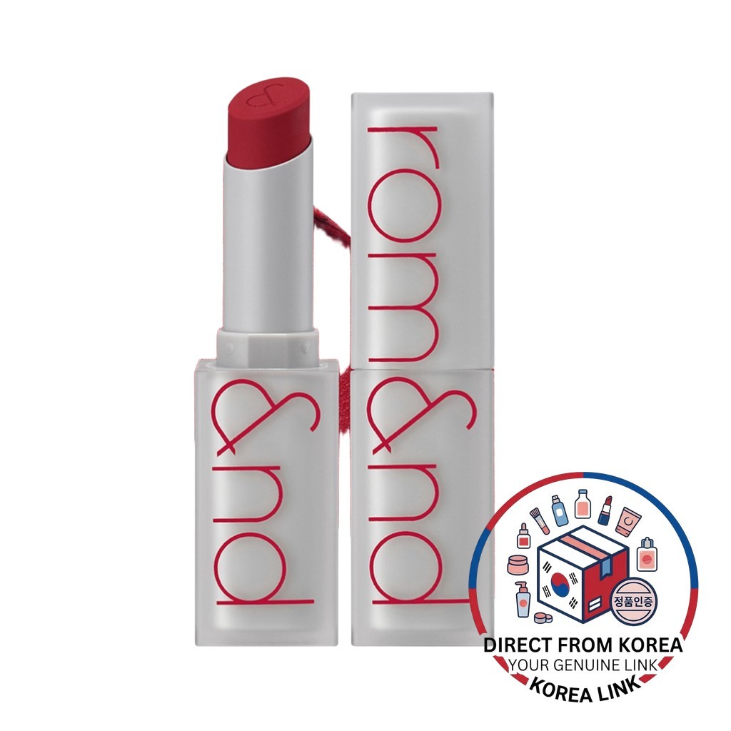 [rom&nd] Zero Matte Lipstick, 3.5g, Red Carpet, 1pc / ลิปสติกเกาหลี / Matte Finish / ของแท้ 100% โดย