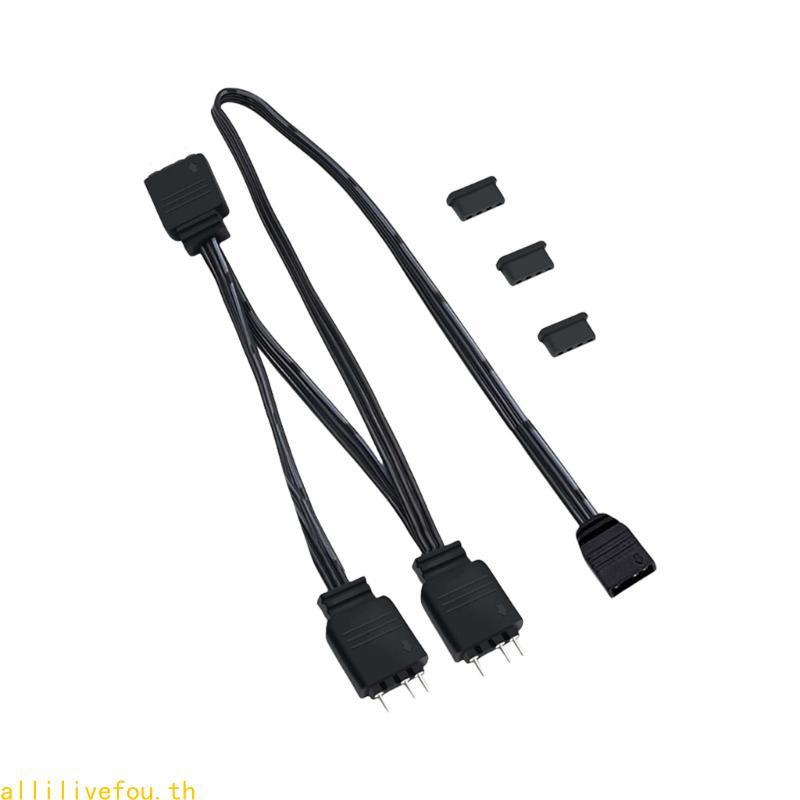 LIVE ยืดหยุ่น ARGB Splitter สายไฟ ARGB Splitter สาย 5V 3Pin ARGB 1 หญิง