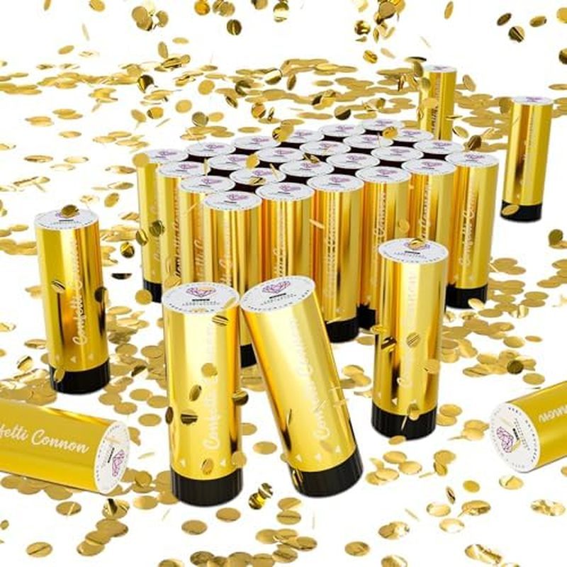 Small Confetti Cannon 24 Pack Mini Confetti Poppers Multicolor Party Poppers Confetti ขนาดเล็ก Party