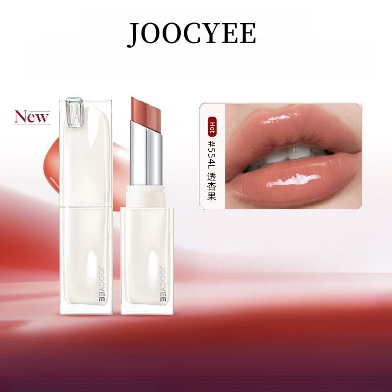 Kedy品⭐JOOYEE ฟิล์มโปร่งแสงขึ้นรูปคริสตัลเยลลี่ลิปสติกน้ําแสงลิปกลอสแข็งสีเปลือยสดใสบํารุงผิวธรรมชาติ