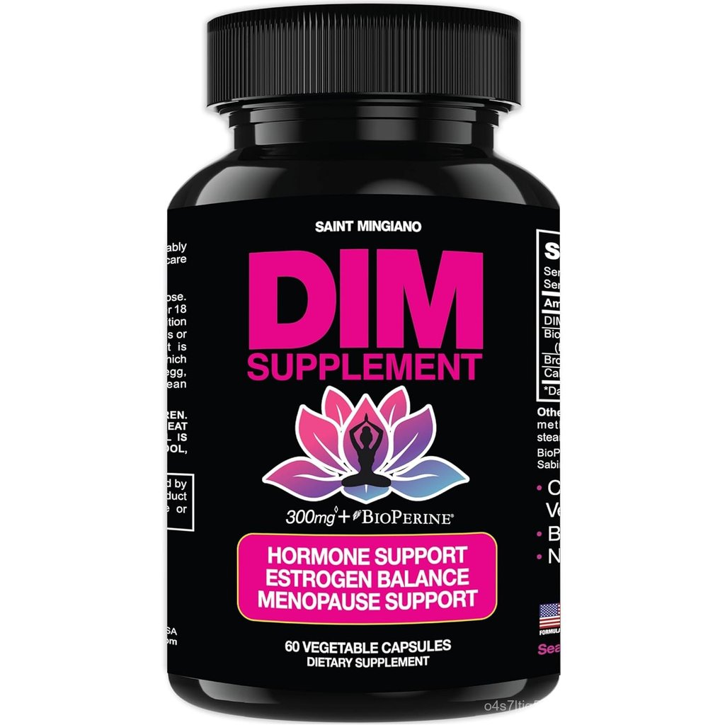 DIM Supplement 300 mg - Hormone Balance for Women, | Estrogen Supplement for Women with Hot Flashes 